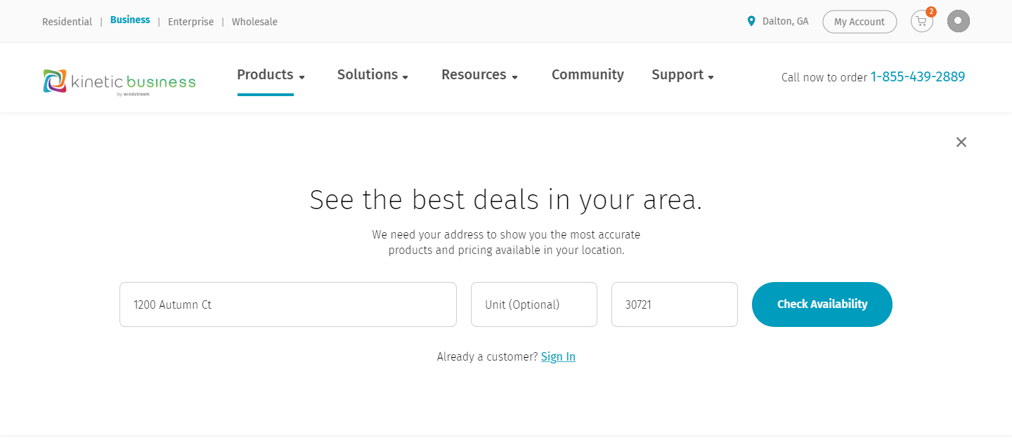 Responsive website layout