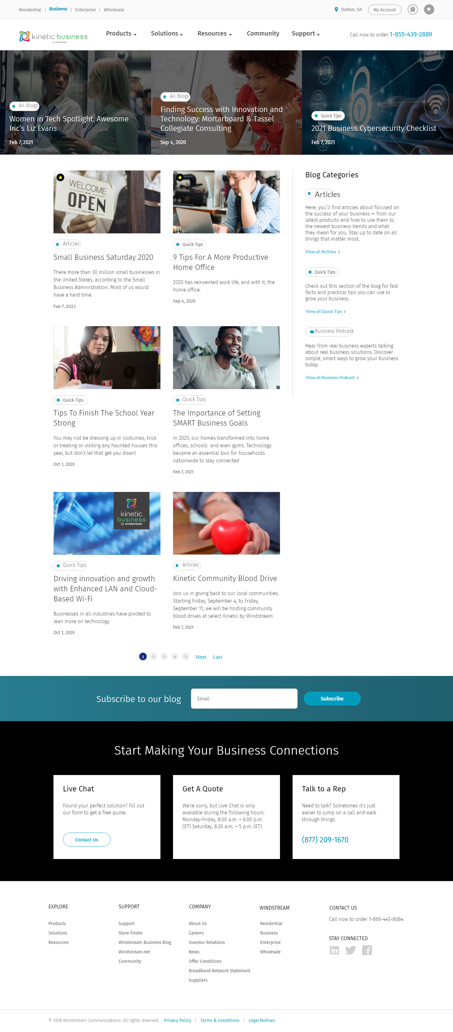 Responsive website layout