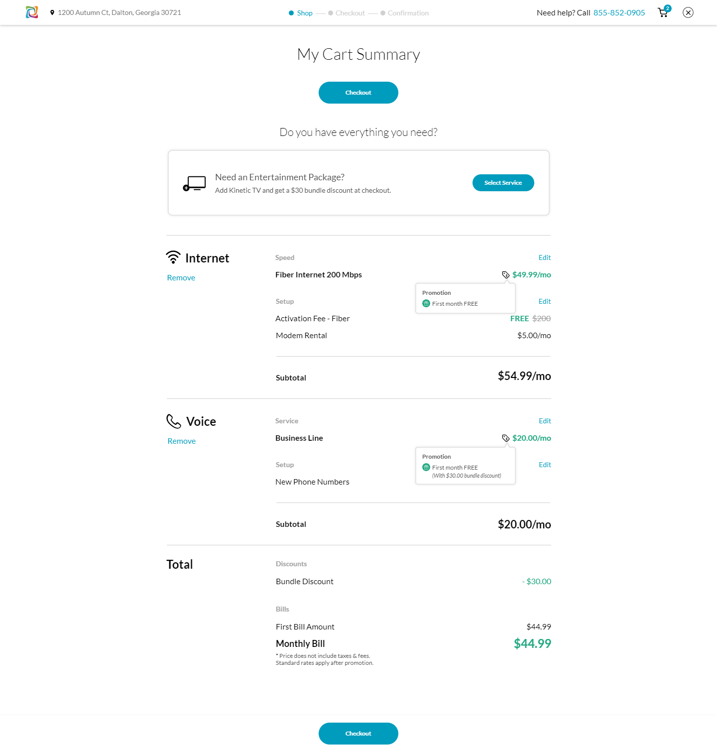 Responsive website layout