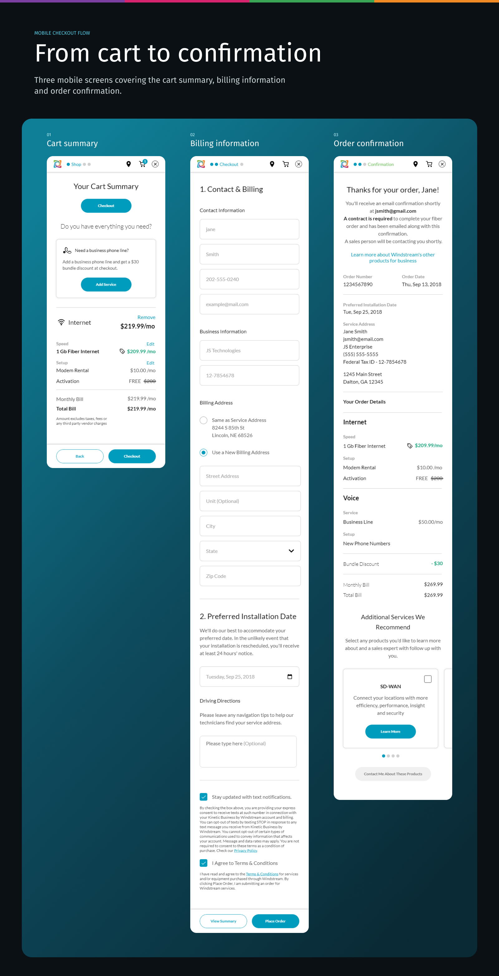 Responsive website layout